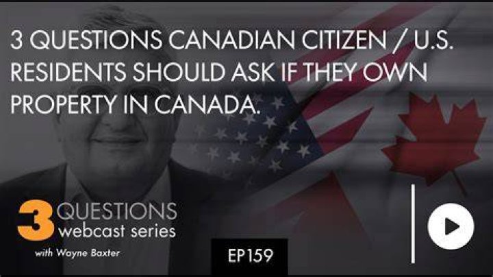Can a Canadian own US property?