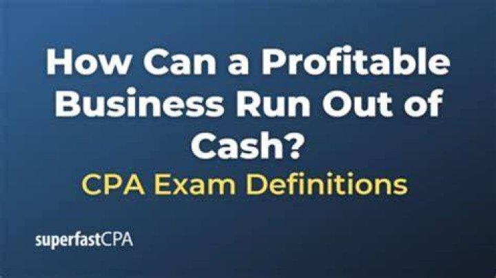 Can a company be profitable without cash?