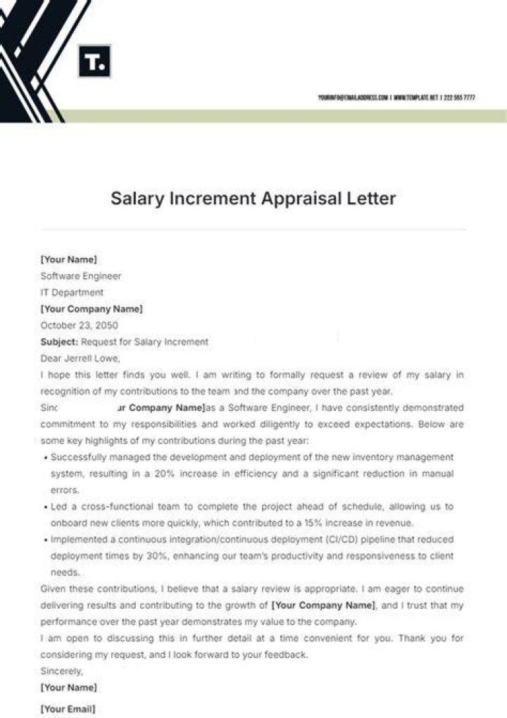 Does appraisal increase your salary?