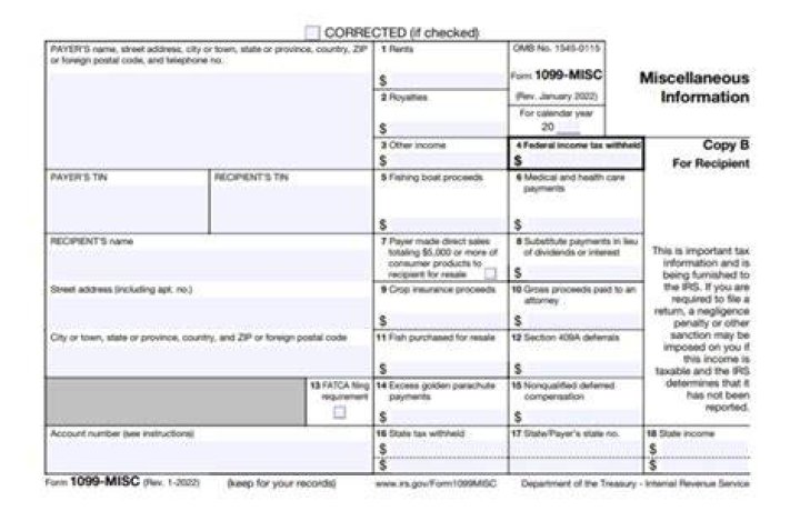 How are incentive payments reported on Form 1099-MISC?