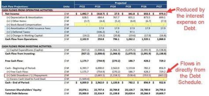 How do I create a debt schedule?