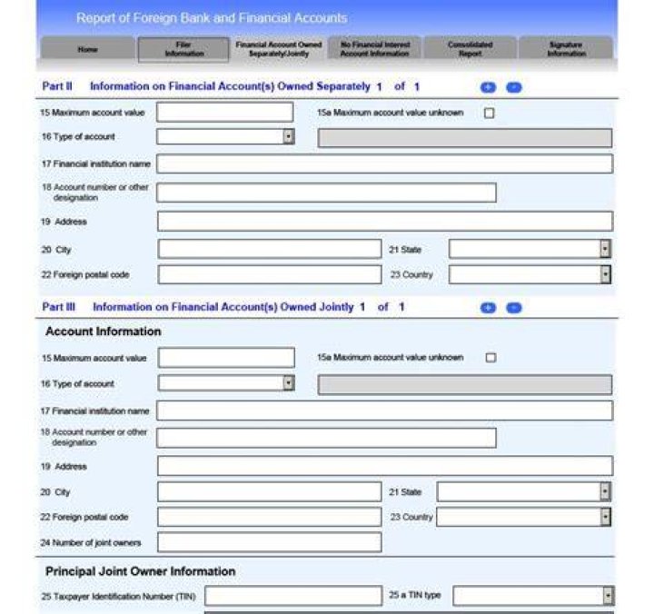 How do I report a foreign bank account to the IRS?