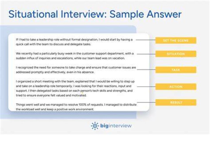 How do you answer scenario based questions?