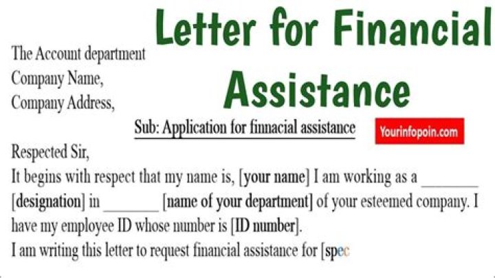 How do you ask someone for financial help?