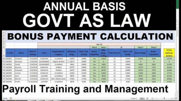 How is Diwali bonus calculated in Excel?