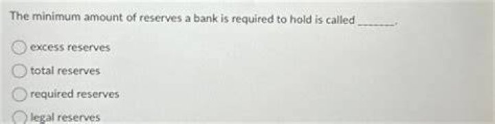 How much is the bank required to hold as reserves?