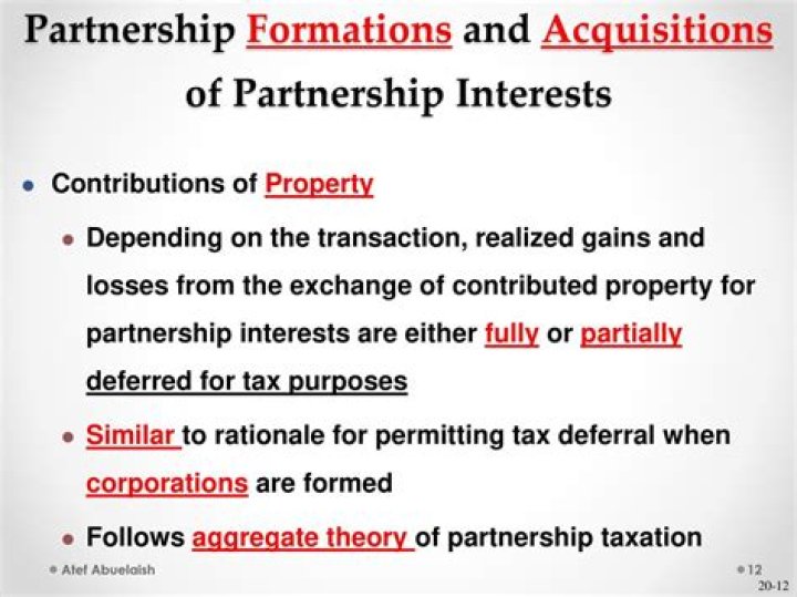 What are partnership interests?