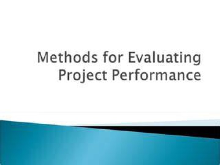 What are the methods used in evaluating a project?