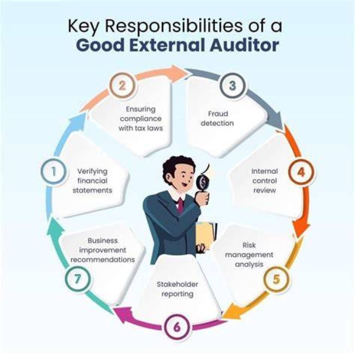 What are the responsibilities of an external auditor?