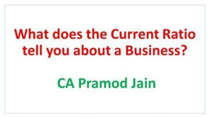 What does current ratio tell us about a company?