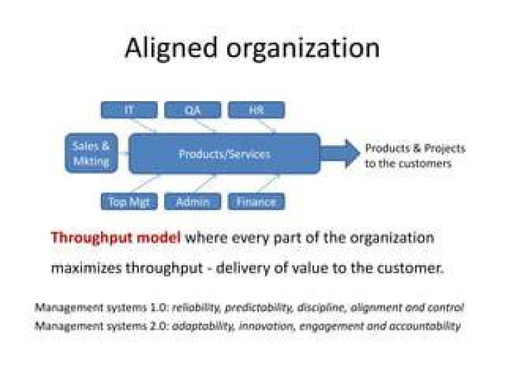 What is an aligned organization?