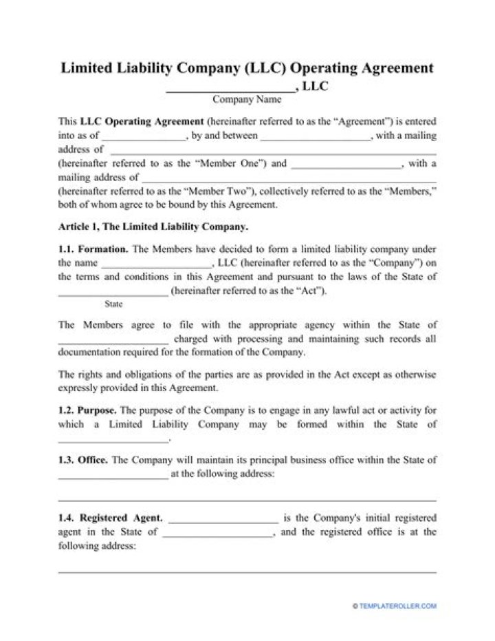 What is an LLC company agreement?