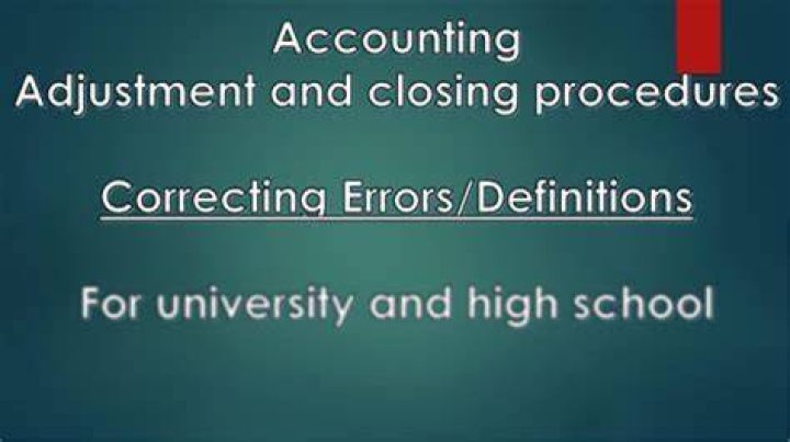What is the basic rule when correcting accounting errors?