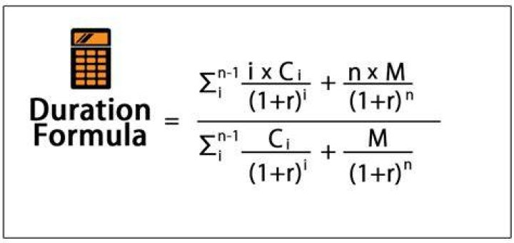 What is the formula for duration?