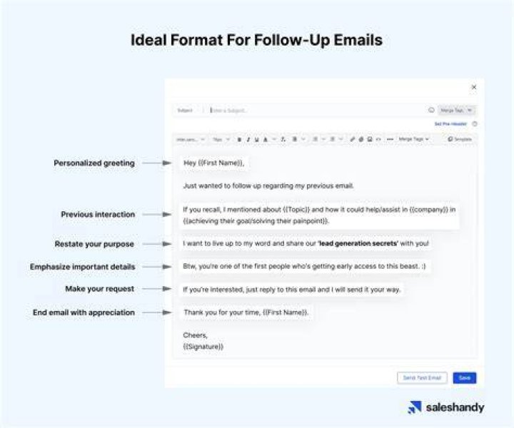 What should I say when following up on an email?