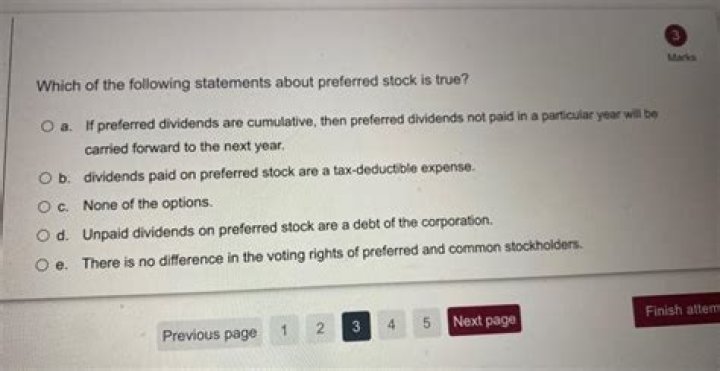 Which of the following statements related to preferred stock is most accurate?