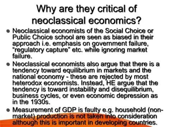 Why neoclassical economics is wrong?